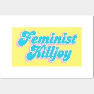 Retro 70's Typography Feminist Killjoy Cute Pastel Posters and Art